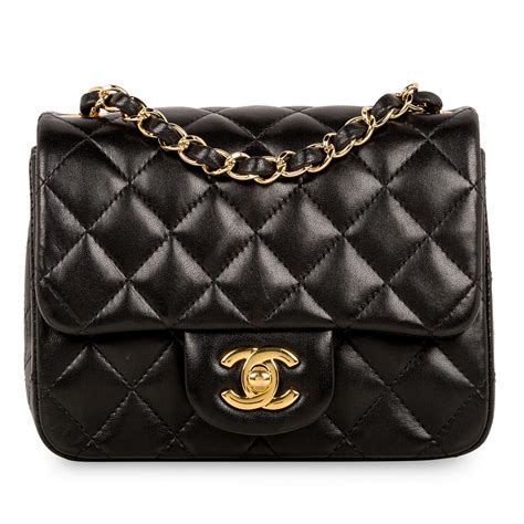 chanel mini black handbag|Mini classic handbag, Lambskin, black — Fashion .